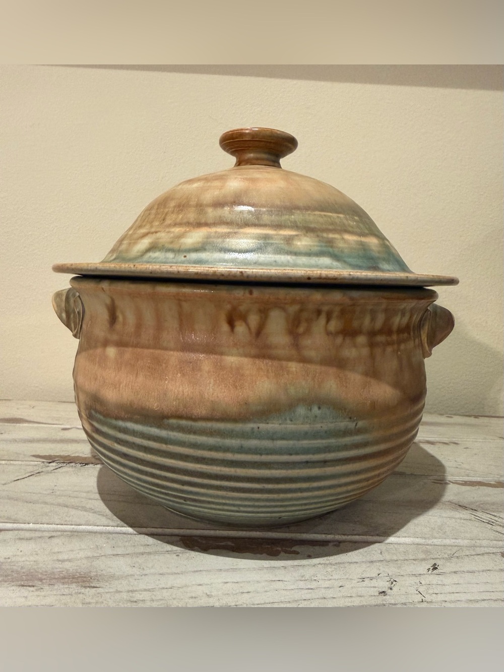 Vintage Tom Jones Pottery Fairhope AL
Signed Chimney Steamer Cooking Pot
2010